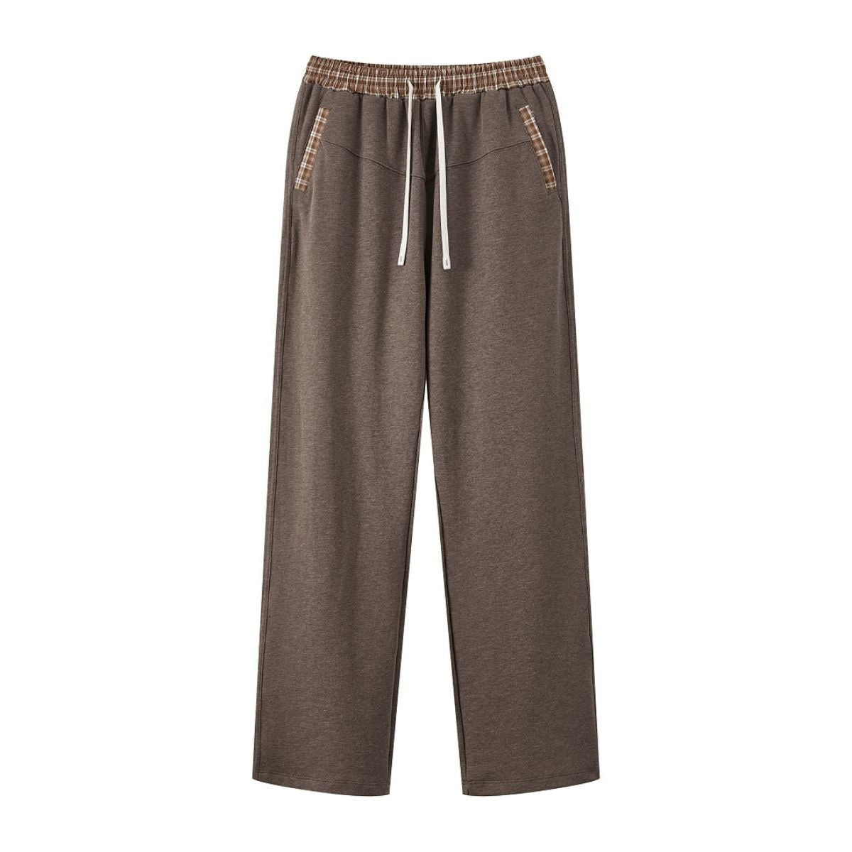 Quiet‑Luxury Old‑Money Heather Contrast Trousers