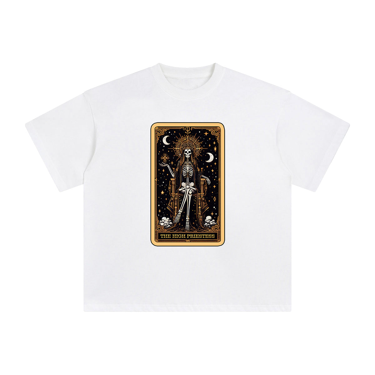 The High Priestess Card Graphic Tee-INNBLAC Fashion Apparel