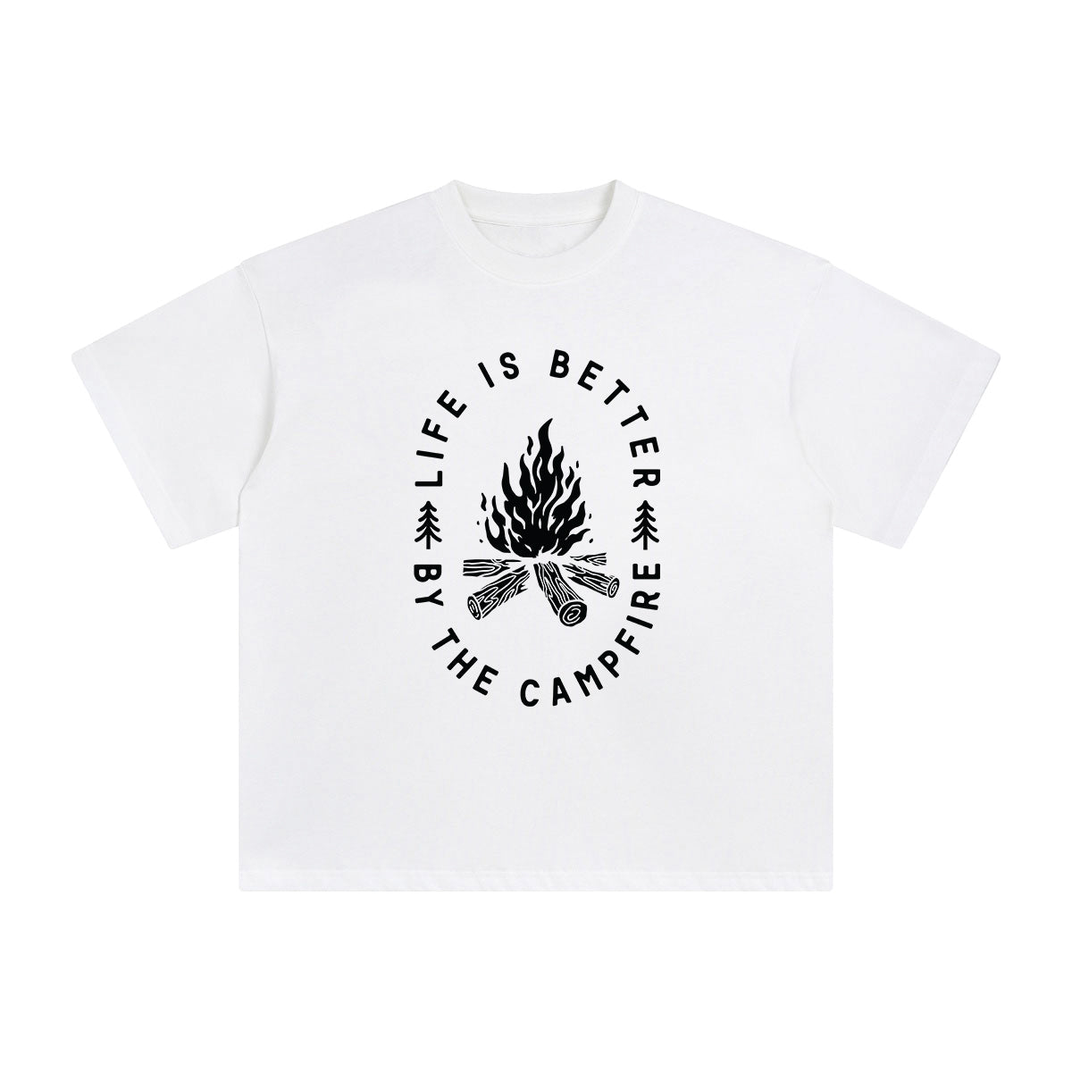 Campfire Graphic Tee-INNBLAC Fashion Apparel