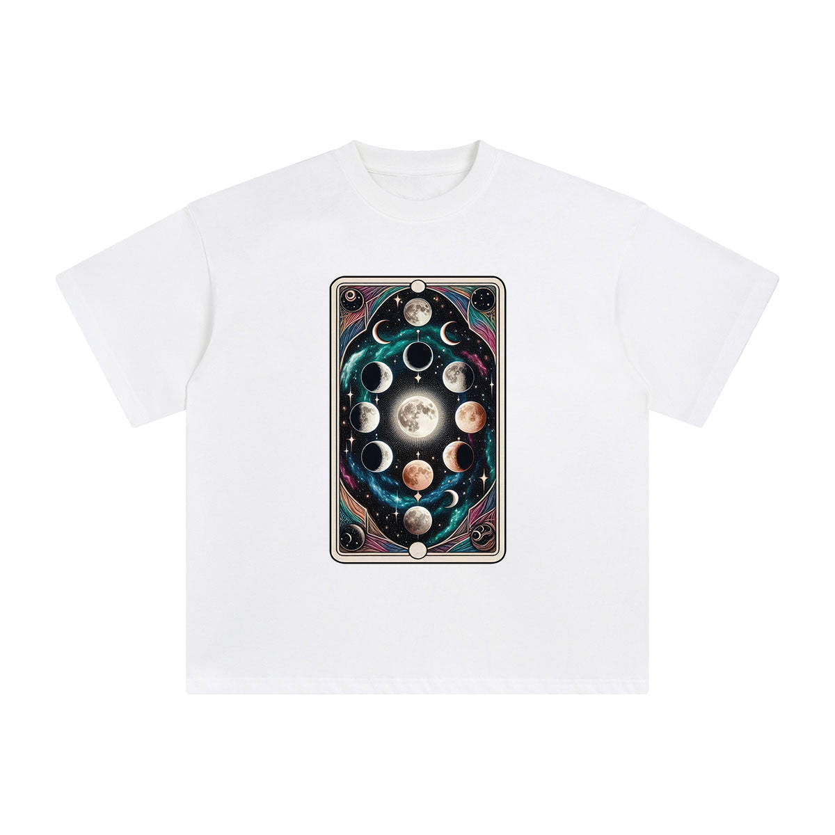 Mystical Moon Tarot Card Graphic Tee-INNBLAC Fashion Apparel