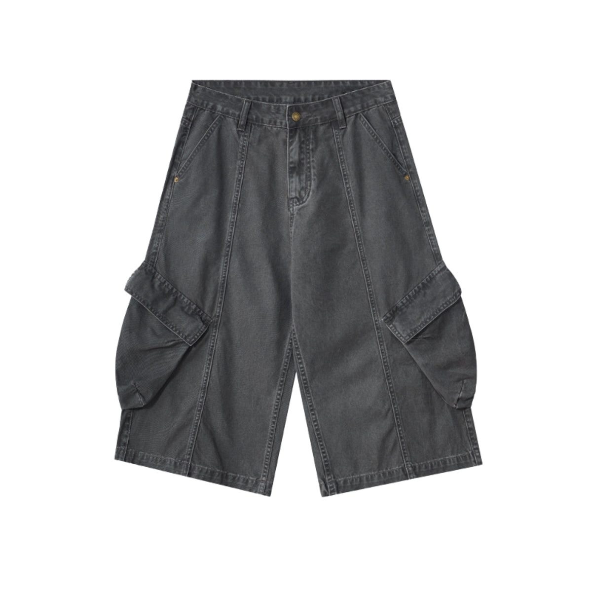 Bermudas con lavado vintage y salpicaduras de tinta