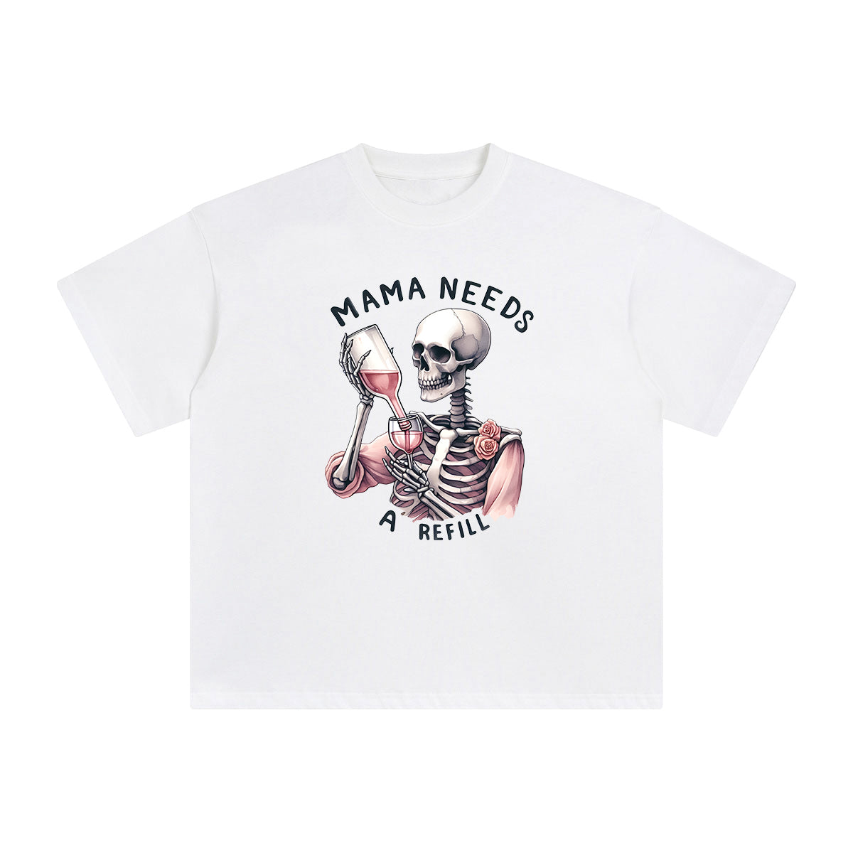 Mama Needs A Refill Graphic Tee-INNBLAC Fashion Apparel