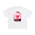 Valentine Love Globe Graphic Tee-INNBLAC Fashion Apparel