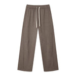 Quiet Luxury Old Money Seam‑Detail Loose Straight‑Leg Casual Pants