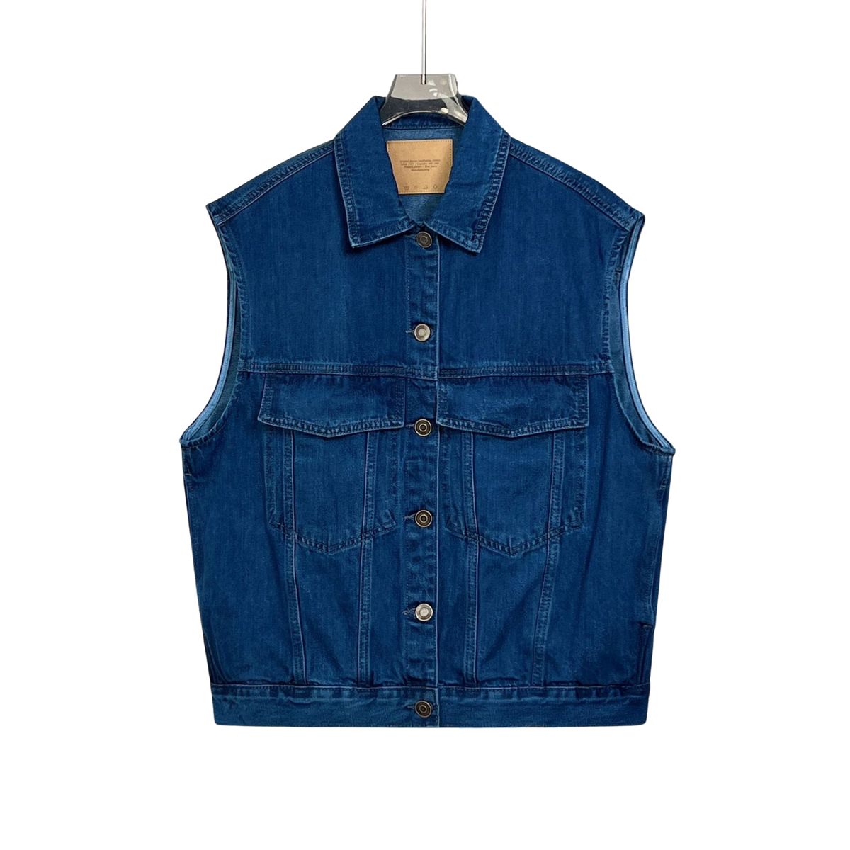Women's Loose Fit Sleeveless Denim Jacket