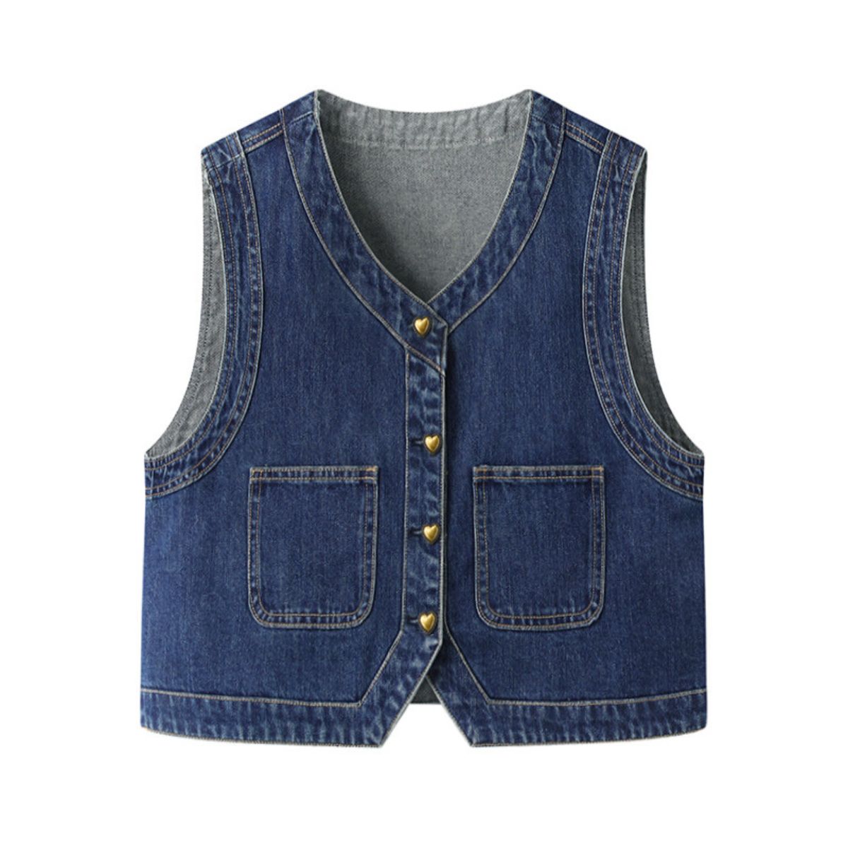 Shorts vaqueros con mariposas bordadas y adornados con perlas