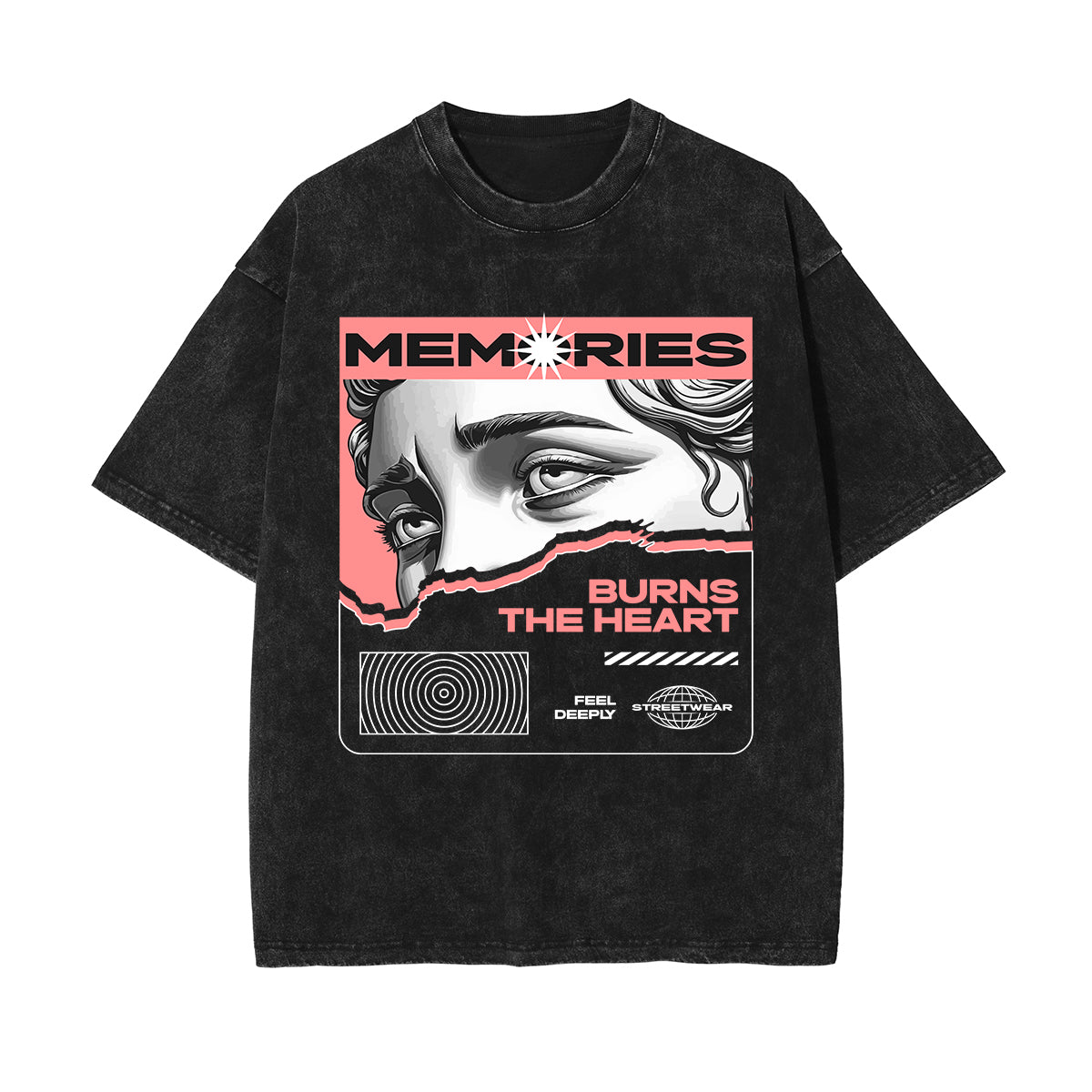 Memories Urban Streetwear Graphic Tee-INNBLAC Fashion Apparel