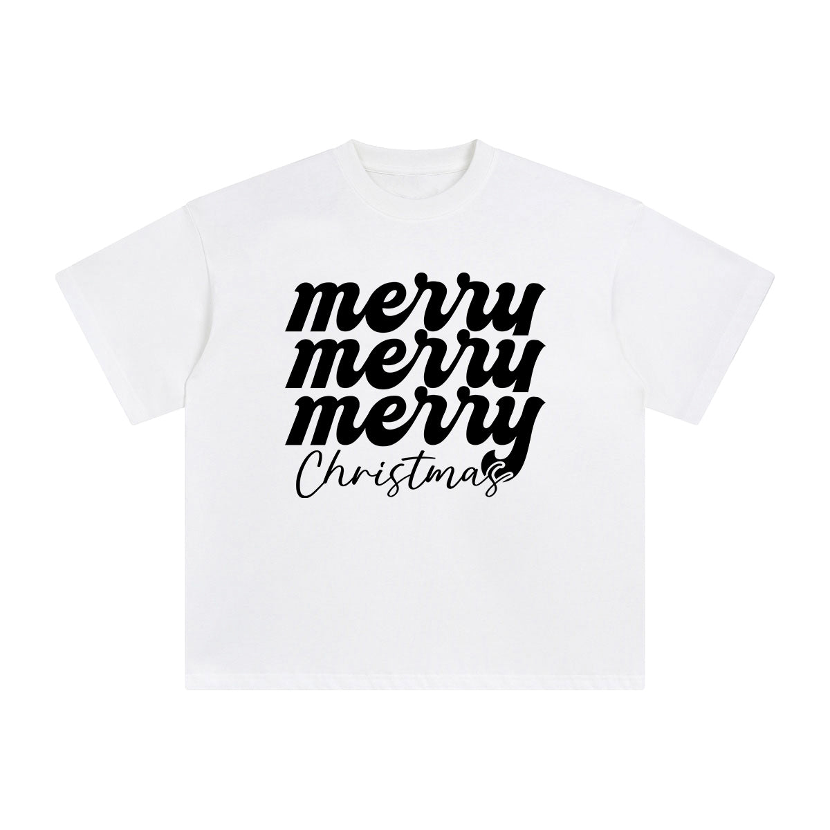 Merry Christmas Graphic Tee-INNBLAC Fashion Apparel