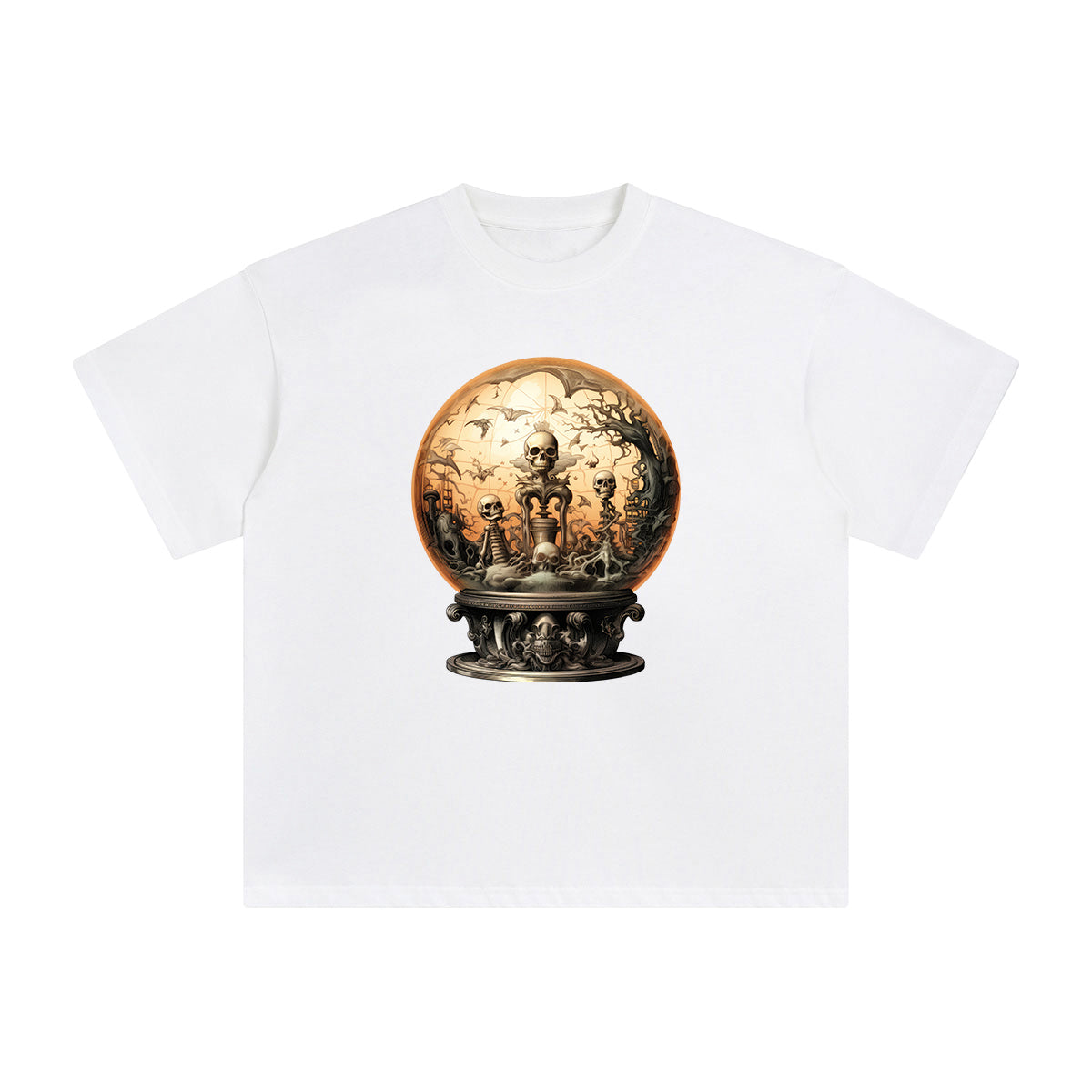 Halloween Globe Graphic Tee-INNBLAC Fashion Apparel