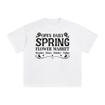 Flower Market Slogan Aesthetic Graphic Tee-INNBLAC Fashion Apparel
