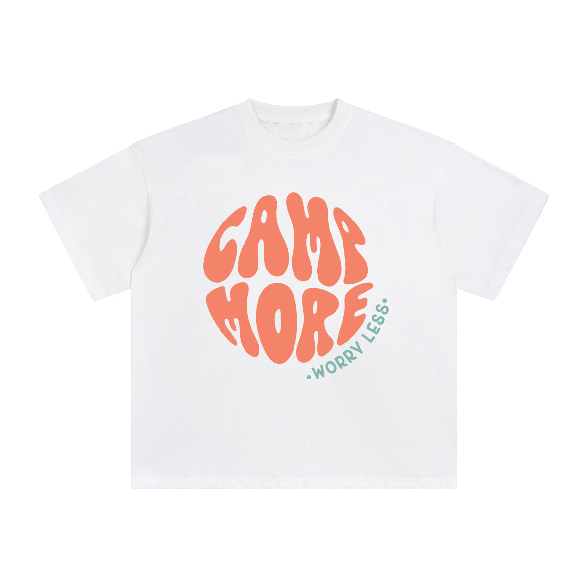Camp More Worry Less Graphic Tee-INNBLAC Fashion Apparel