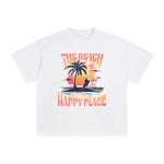 The Beach ls My Happy Place Graphic Tee-INNBLAC Fashion Apparel