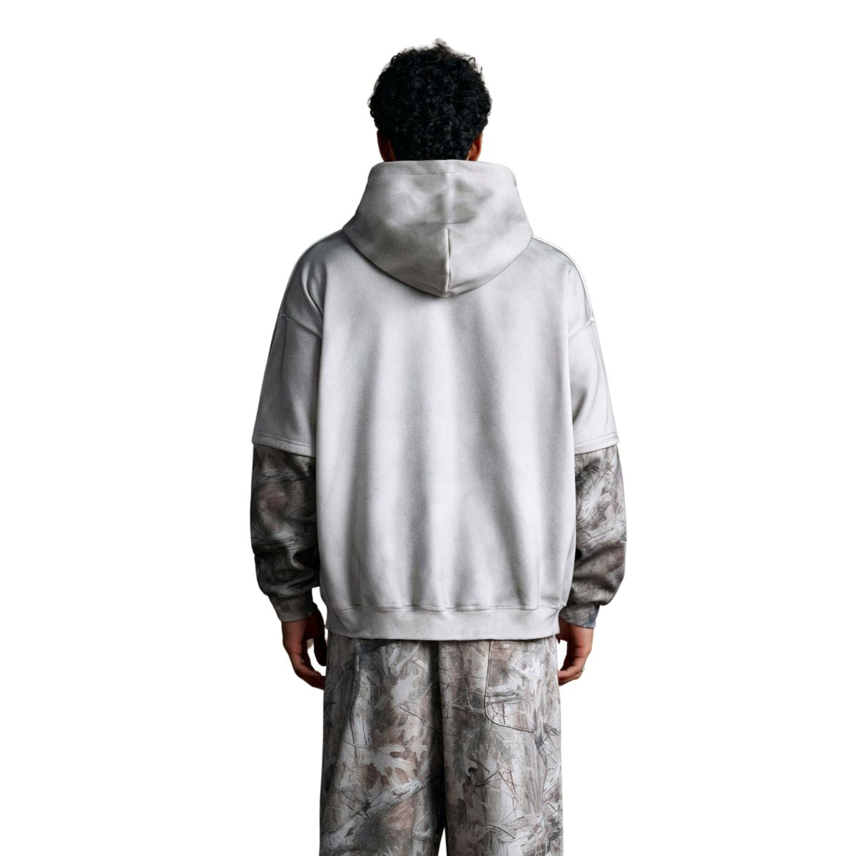 Branch Camo Sleeve Spray-Dyed Fleece Hoodie