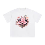 Butterfly Flower Graphic Tee-INNBLAC Fashion Apparel