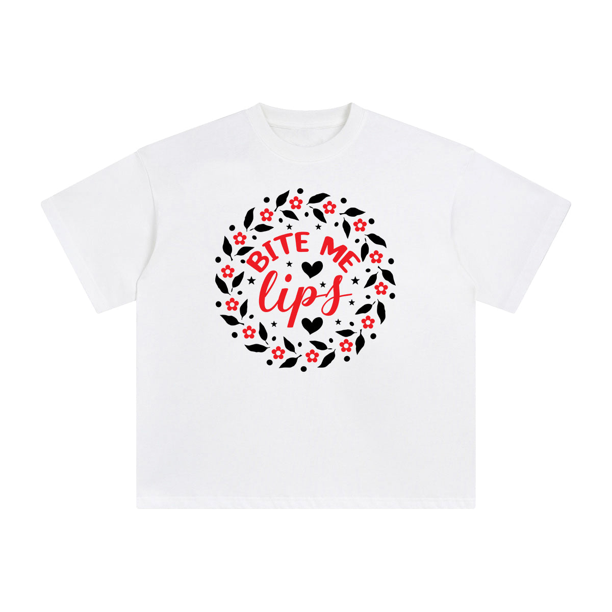 Bite Me Lips Aesthetic Graphic Tee-INNBLAC Fashion Apparel