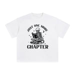 Skeleton Reading Book Graphic Tee-INNBLAC Fashion Apparel