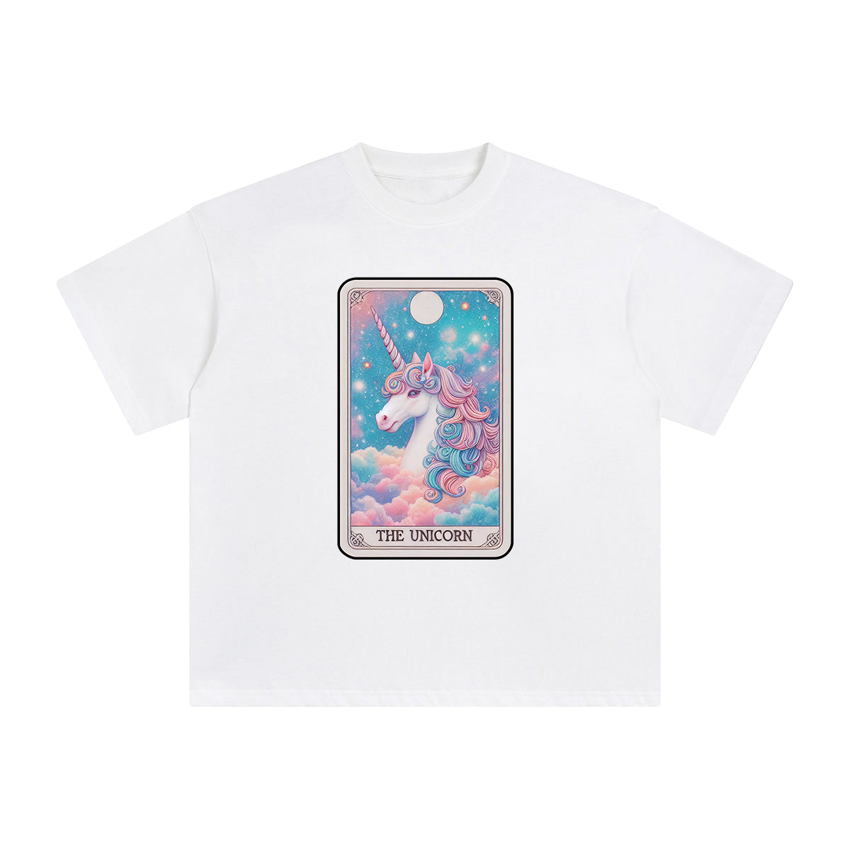 The Unicorn Card Graphic Tee-INNBLAC Fashion Apparel