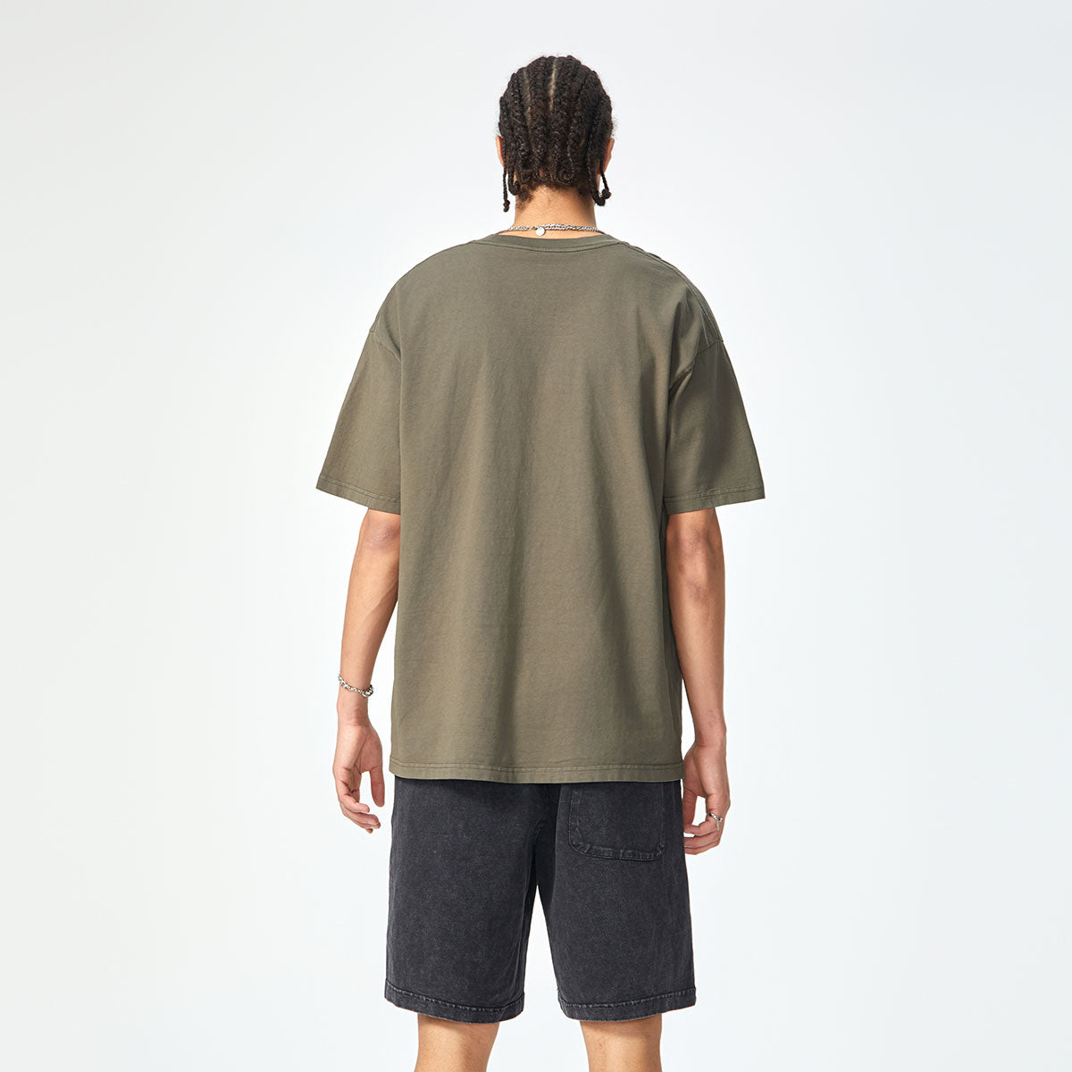 Drop Shoulder Cotton T Shirt 7.5oz