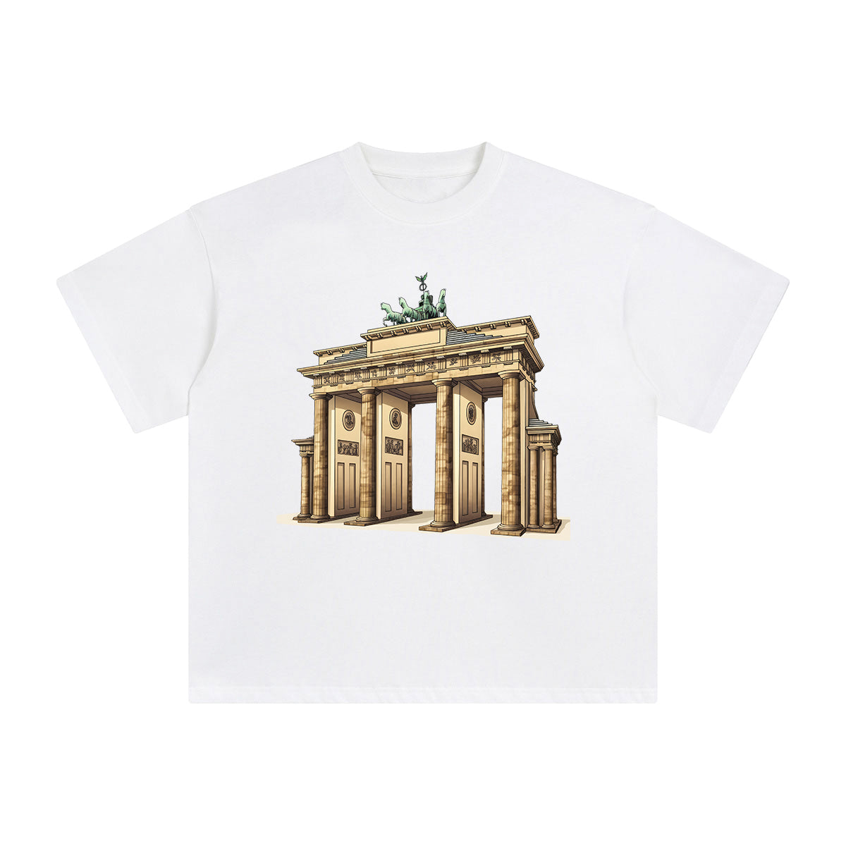 Brandenburg Gate Graphic Tee-INNBLAC Fashion Apparel