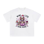 Wine Less Wine More Graphic Tee-INNBLAC Fashion Apparel