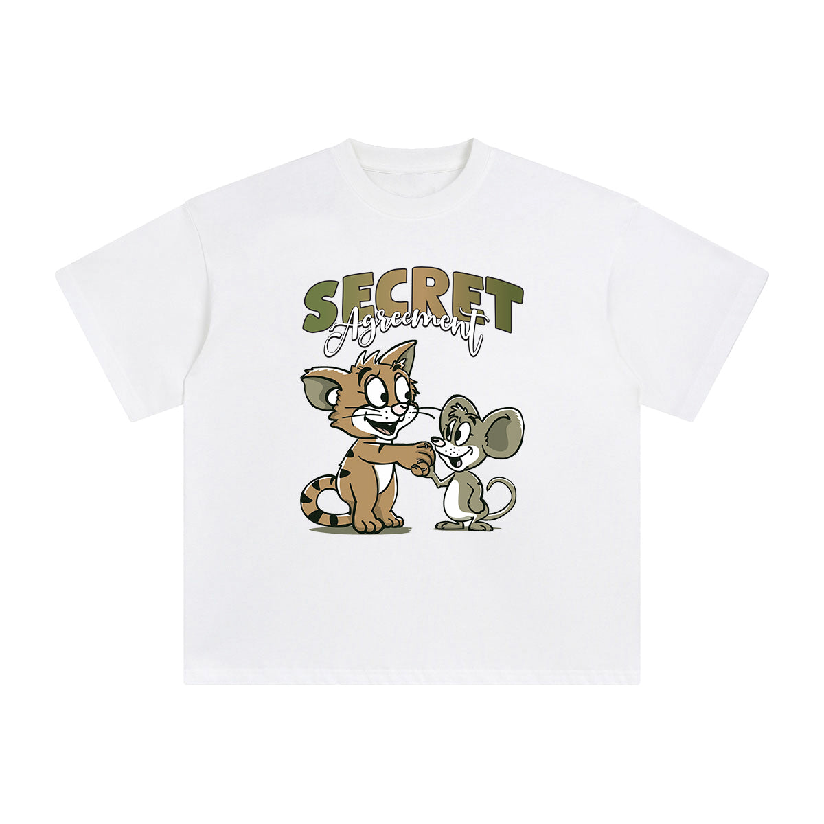 Secret Agreement Graphic Tee-INNBLAC Fashion Apparel