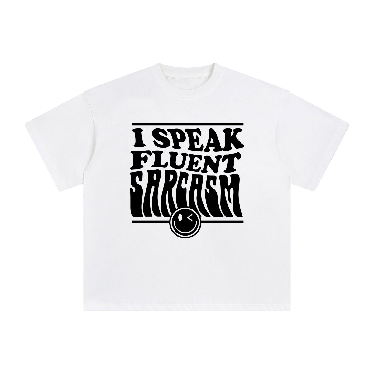 I Speak Fluent Sarcasm Graphic Tee-INNBLAC Fashion Apparel