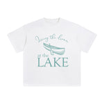 Boat & Lake Graphic Tee-INNBLAC Fashion Apparel