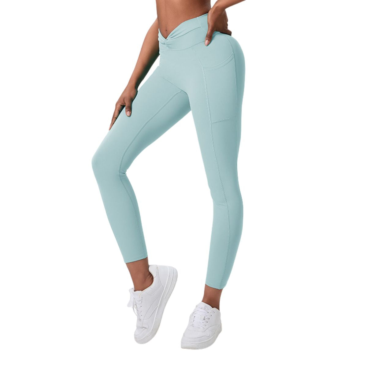 Women's High Waist Flare Yoga Pants With Pockets Butt Lifting Leggings