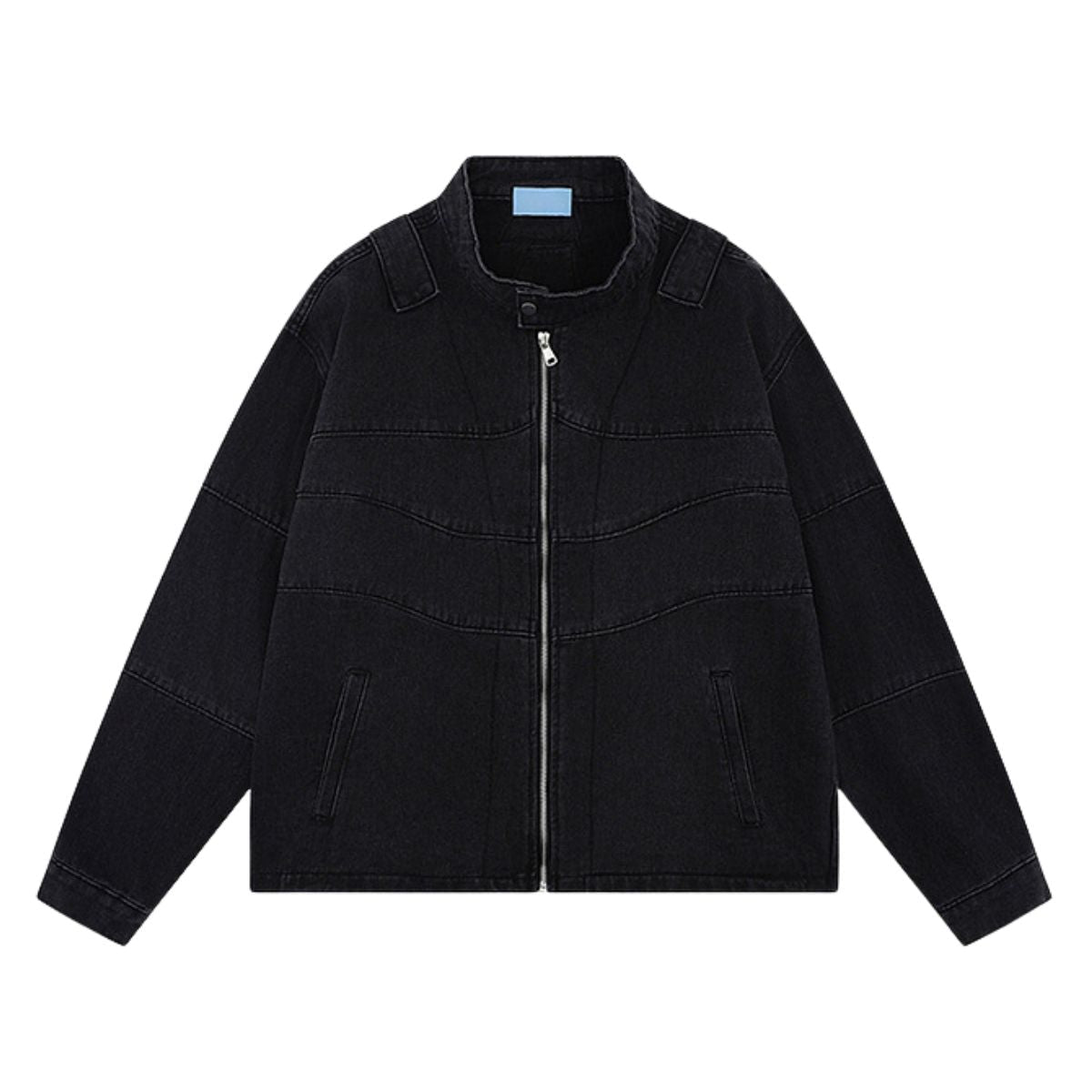 Hot Selling Textured Lapel Loose Fashionable Men's Denim Jacket