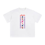 Hello Spring Aesthetic Graphic Tee-INNBLAC Fashion Apparel
