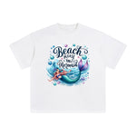 Mermaid In The Ocean Graphic Tee-INNBLAC Fashion Apparel
