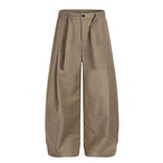 Washed Utility Wide-Leg Cargo Pants