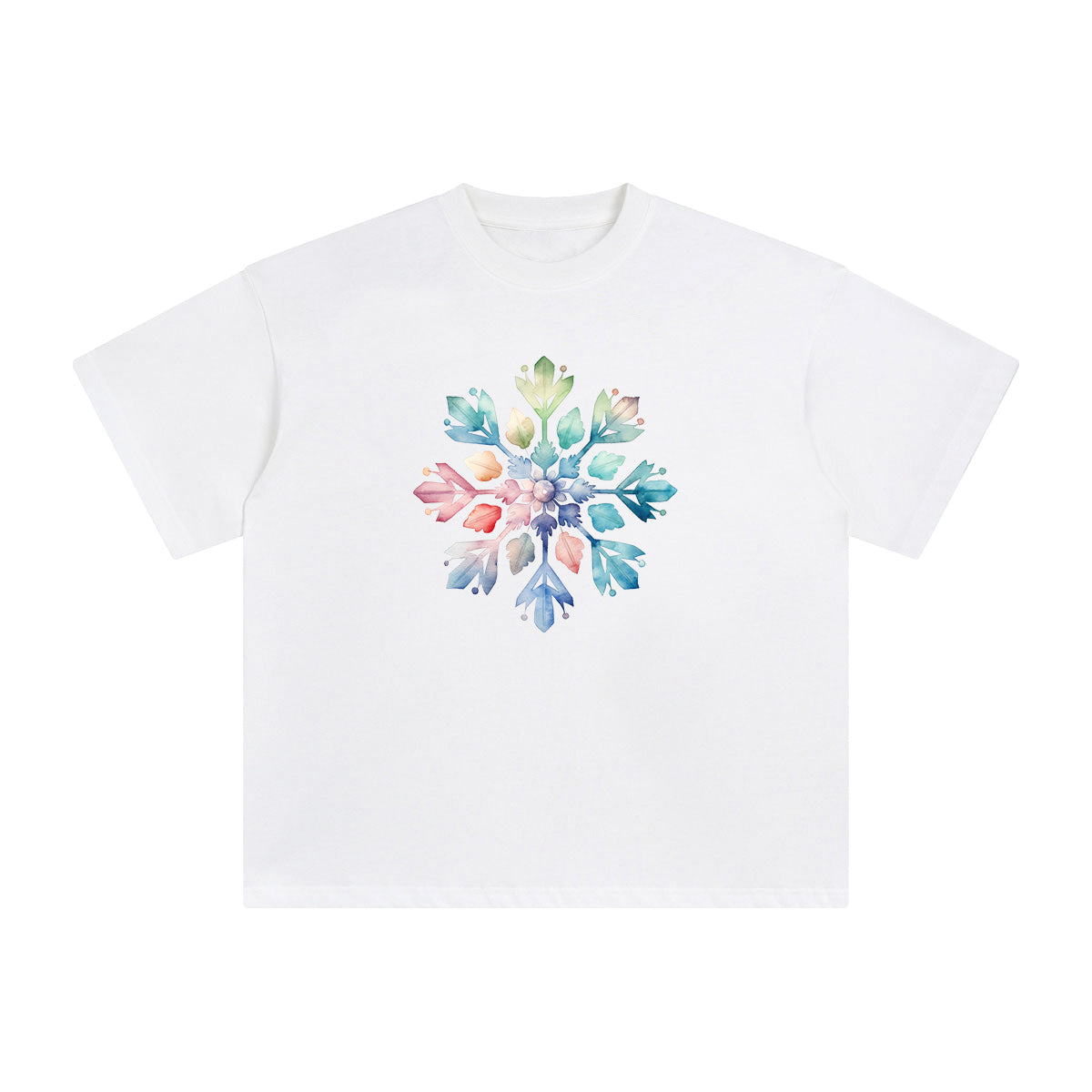 Snowflake Graphic Tee-INNBLAC Fashion Apparel