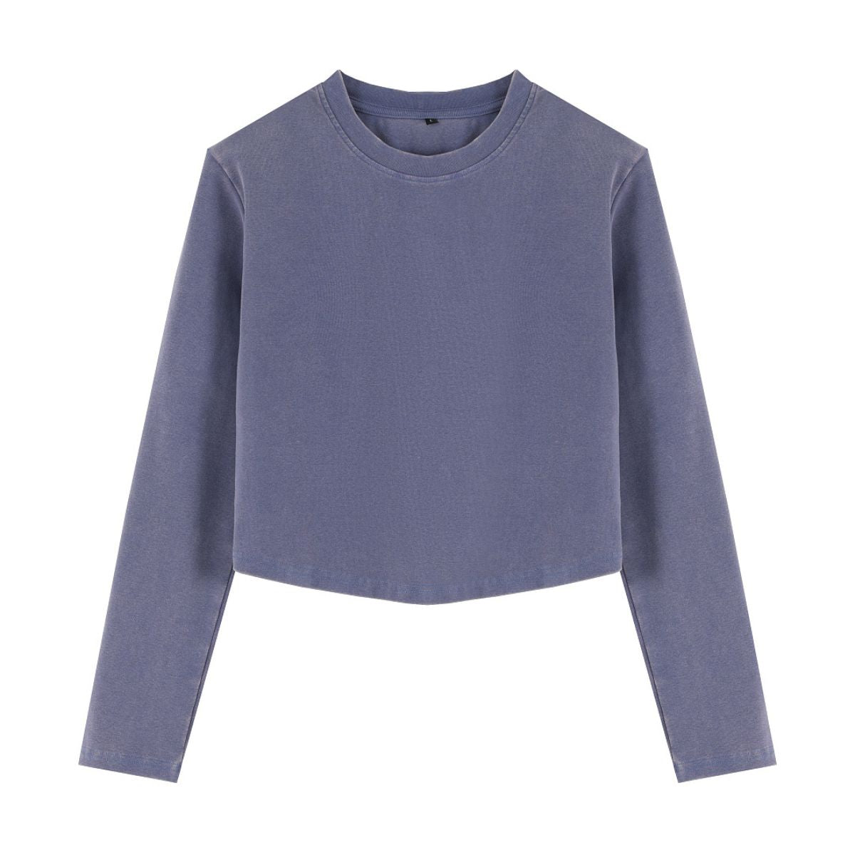 Women's Snow Wash U-Neck Long Sleeve Top
