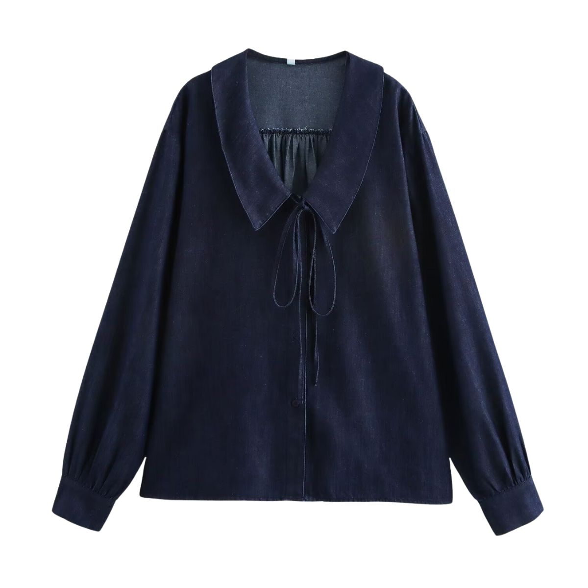 Fashionable Loose Casual Denim Lapel Shirt
