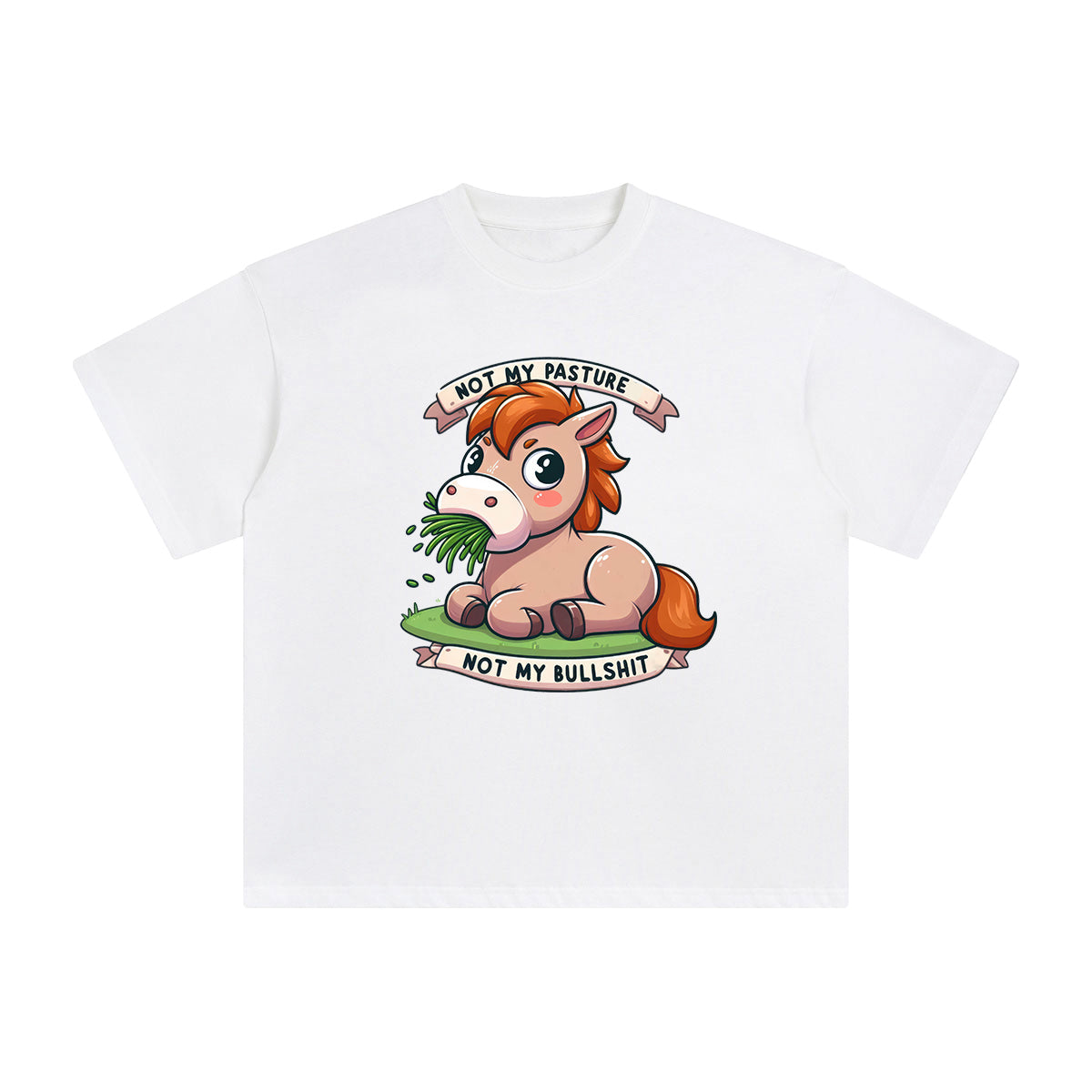 Not My Pasture Not My Bullshit Graphic Tee-INNBLAC Fashion Apparel
