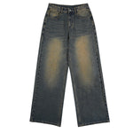 Light Blue Vintage Wash Baggy Jeans