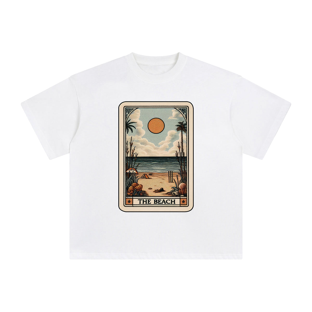 The Beach Vintage Graphic Tee-INNBLAC Fashion Apparel
