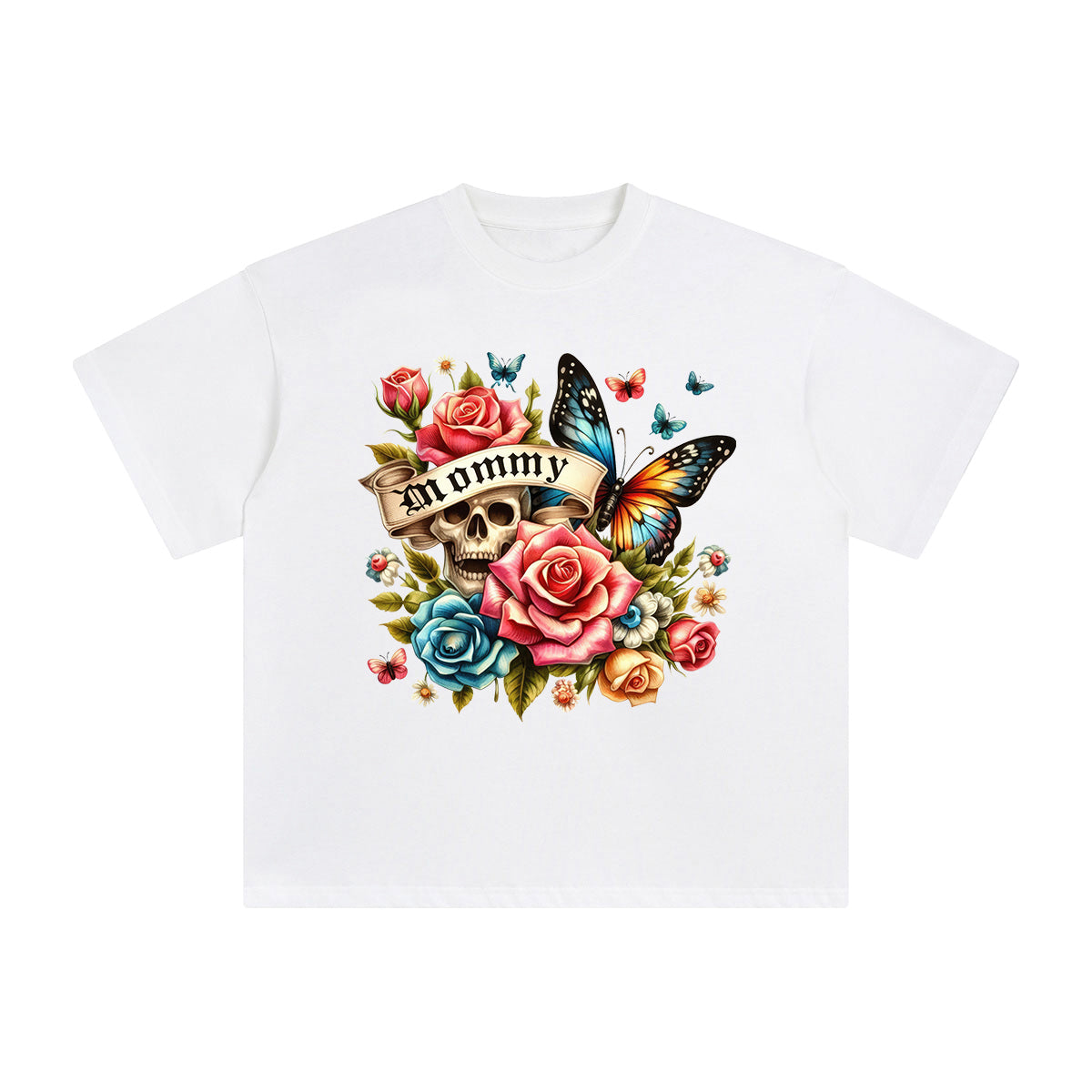 MOMMY Flowers Graphic Tee-INNBLAC Fashion Apparel