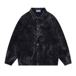 New Stylish Water Wave Denim Jacket
