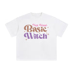 Not Your Basic Witch Graphic Tee-INNBLAC Fashion Apparel