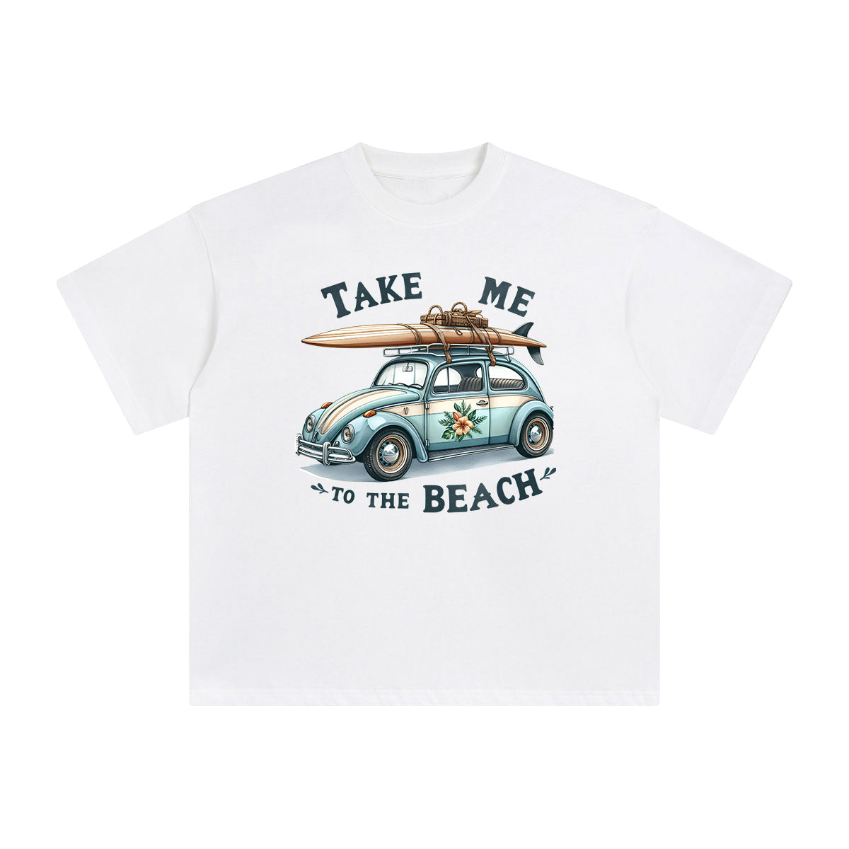 Take Me To The Beach Car Graphic Tee-INNBLAC Fashion Apparel
