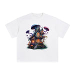 Fairy Halloween Witch House Graphic Tee-INNBLAC Fashion Apparel