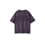 Camiseta destructiva de peso pesado con borde crudo de 10 oz