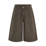 Retro Washed Baggy Straight-Leg Bermuda Shorts