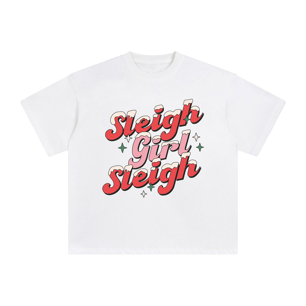 Sleigh Girl Graphic Tee-INNBLAC Fashion Apparel