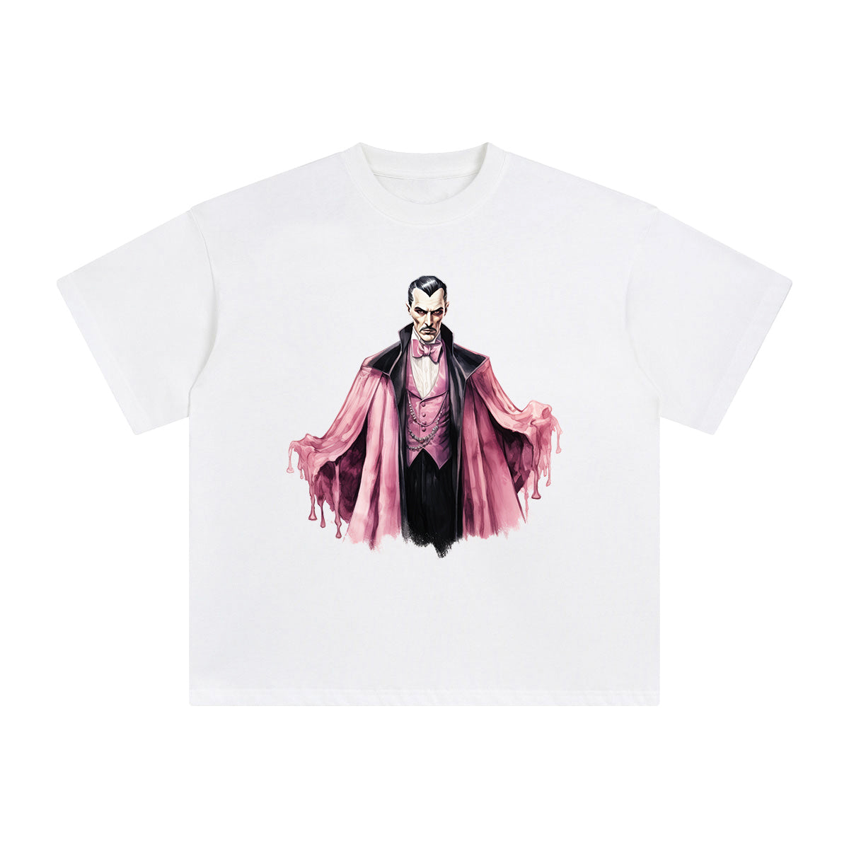 Pink Dracula Graphic Tee-INNBLAC Fashion Apparel