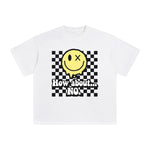 Melting Emoji & Quote Graphic Tee-INNBLAC Fashion Apparel