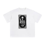Mystery Skeleton Tarot Card Graphic Tee-INNBLAC Fashion Apparel