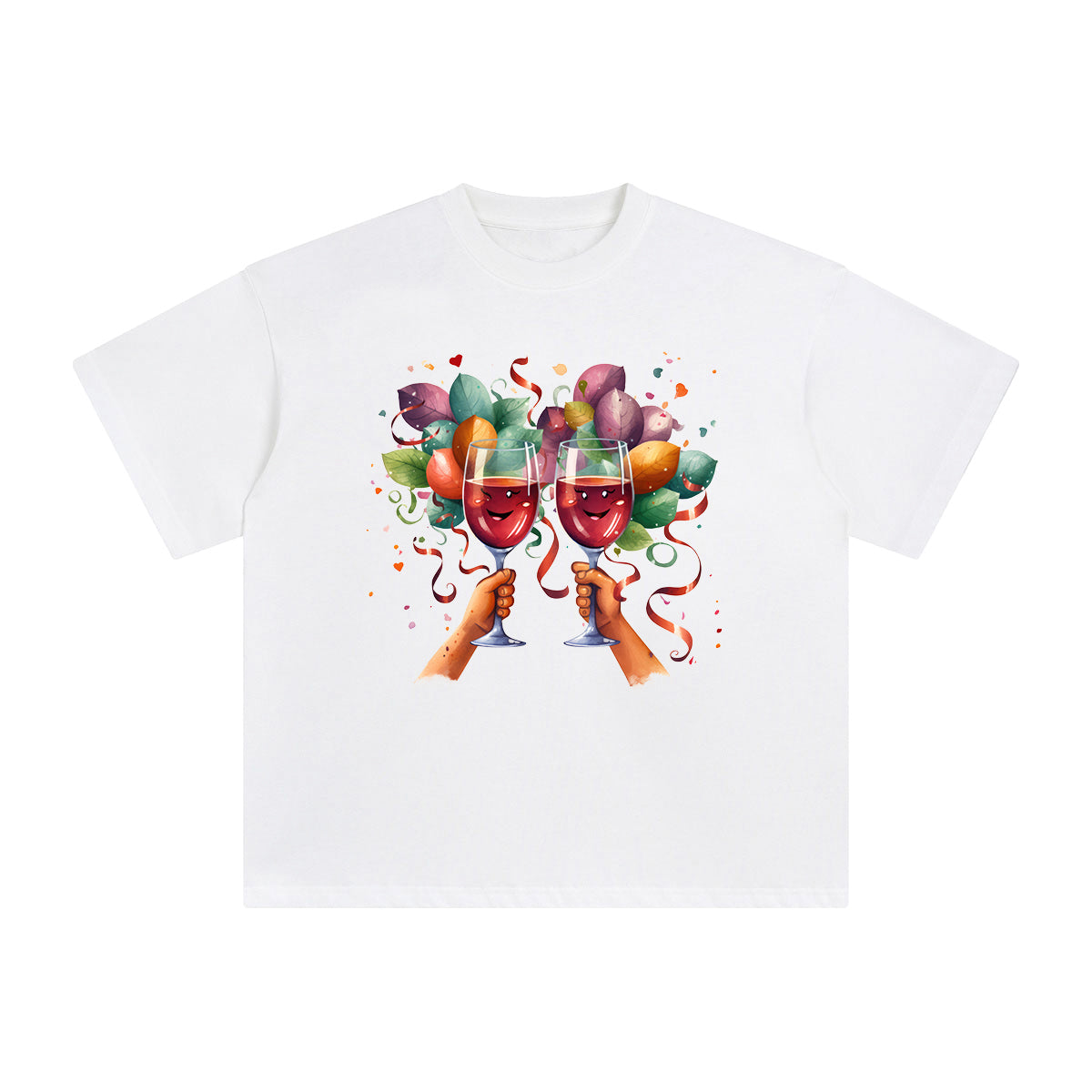 Cheer Wine Graphic Tee-INNBLAC Fashion Apparel
